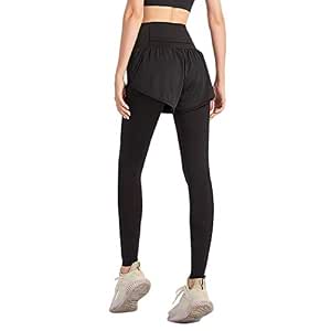 yeesport Women Yoga Pants 2 in 1 Quick 