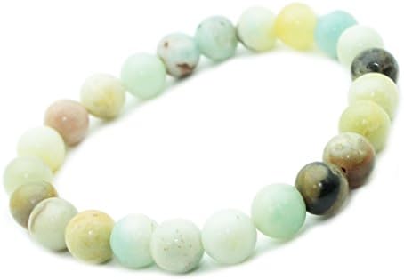 Amazonite Semi-Precious Stone Bracelet with 8 mm Beads. Protective Stone