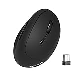 【2.4GHz FUNK TECHNOLOGIE】 durch die 2.4G kabellose Technologie bekommt man eine stabile und zuverlässige Verbindung zwischen der Computermaus und Laptop, die Reichweite beträgt bis zu 10 m, USB Empfänger ist in der Rückseite der Maus neben dem Batteriefach platziert.