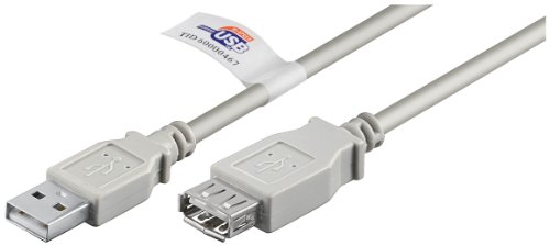 Wentronic USB 2.0 Verlängerung (A-Stecker auf A-Buchse) 5 m