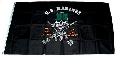 Preisvergleich Produktbild Fahne Flaggen U. S. MARINES 150x90cm