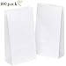 Produktbild 100 Papiertüten Weiß Geschenktüten Tütchen 14 x 26 x 8 cm klein Papiertütchen Kraftpapier Papier tüten Adventskalender Süßigkeiten Geschenk kleine mini keks Papierbeutel Kindergeburtstag