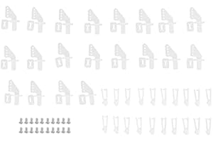 ACOUTO Klaxons de Contrôle 20 Jeux de Klaxons de Contrôle à 4 Trous Kit d'angle de Gouvernail KT pour Avion à Voilure Fixe en Mousse d'avion RC