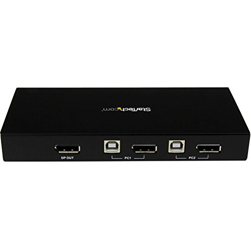 StarTech.com 2-Port DisplayPort KVM Switch mit eingebautem USB 2.0 Hub Ultra HD - 6