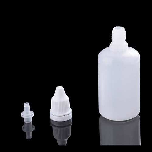 greencolourful®10Stk x50ml Plastik leere Flaschen Tropfflaschen Empty Plastic Squeezable Dropper Bottles Eye Liquid Dropper