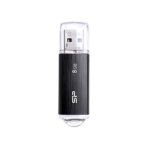 Preisvergleich Produktbild USB-Stick 8GB Silicon Power U02 USB2.0 Plastic Black