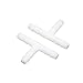 Produktbild sourcingmap® 30Stk weiß 6mm T Form Plastikfräser Luft Wasser Kraftstoff Schlauch Verbinder DE de