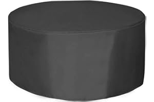 Gutsbox Housse pour Table de Jardin, Housse de Protection Bâche Imperméable pour Meubles Jardin et Hivernage Mobilier Salon de Jardin 135 x 135 x 75cm (Ronde, 142 x 68cm)