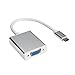 Price comparison product image Type C to VGA Adapter 1080P USB 3.1 USB-C USB-C Male to VGA Female Video Converter Cable Cord for Apple New MacBook 12 Inch 2015 Google Chromebook Pixel and More