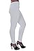 EyeCatch Oversize - Kaira Womens Plus Size Stretch Ladies Trousers Leggings Full Length Pants White Size 24/26