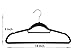 HOMELYWORLD pack of 30 Thin, Velvet Coat Hangers, Space Saving, Black Color, Solid Space saving, Non Slip Surface, 45cm Wide (30)