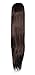 Love hair Extensions Alice Crocodile Clip Synthetic Hair Ponytail Colour 2 Dark Brown 18 -Inch
