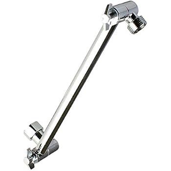 Duscharm-Verlängerungsrohr 8 Zoll Aus Edelstahl – Verchromt, G1/2 Gewinde, Für Höhenverstellbare Duschköpfe