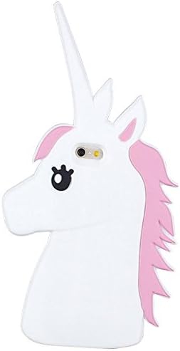 Eastlion Creative Unicorn Soft Smart Phone iPhone5s/SE Cases Phone Covers with Ring Holder for iPhone5s/SE,White