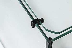 Garnelen Tom U-Line Abdeckscheibe Halter für Wandstärke 3 mm, Deckelstärke 3 mm, schwarz, 4 STK.