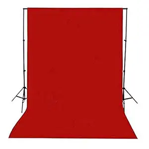 DigiX Polyester Wrinkle Resistant Background Cloth for Photo Studio and Outdoor Photography Backdrop Lekera Cloth 8x12ft with Carry Bag (Red)
