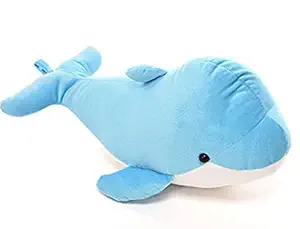CHIRKUT Fish Cute Stuffed Plush Soft Toy for Kids Lovable Huggable Perfect Present for Birthday, Babies & Children (Size: 30cm, Color: Blue)