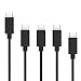 Produktbild MoKo USB-C auf Typ C Kabel, 5x ( 1ft x 1, 3ft x 3, 6ft x 1 ) Datenkabel Ladekabel Kabel, Charge und Sync-Kabel for New Macbook, Google ChromeBook Pixel / Google Pixel / Pixel XL, Schwarz