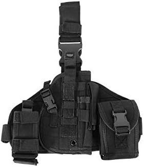 PHX Dropleg Holster/Leg Platform, modular, with pouches - black (MOLLE/PALS compatible)
