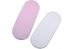ANGELKIDS Moses Basket Fitted Sheets Baby Pack of 2 (1 Pink 1 White)