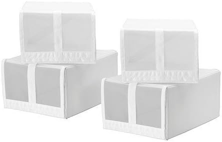 SKUBB White Shoe Boxes (22x34x16 cm) by SKUBB