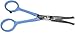 TINY TRIM ball tipped small pet grooming scissor 4.5 inch 4.5" EAR NOSE FACE PAW - Cat Dog Pet in BLUE