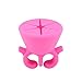 niceEshop(TM) Soft Flexible Silicone Wearable Nail Polish Bottle Holder Ring (Pink)