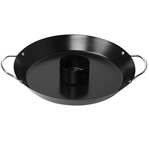 Yahee 2-teilig antihaftbeschichtet Metall Hähnchenbräter Hähnchen Ständer Hähnchengriller Bräter mit Griff 30.5cm Schwarz - 8