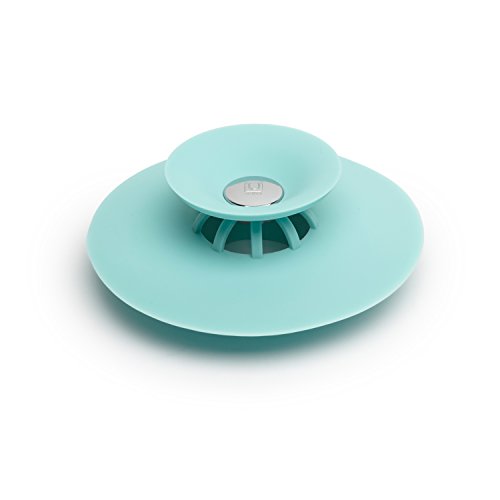 Umbra 023464-276 Flex Badewannenstöpsel/Haarsieb, Plastik, surf blau, 9,52 x 9,52 x 3,17 cm - 2