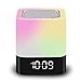 Produktbild LED Nachttischlampe mit Bluetooth Lautsprecher, Nachtlampe Dimmbar Digitale Uhrzeit Lichtwecker 4000mAh USB Aufladung Geschenk für Kinder