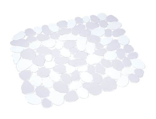 WENKO 2003010100 Spülbeckeneinlage Stone Transparent, Kunststoff, Transparent