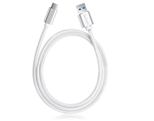 iHarbort USB 3.1 Type C USB-C Typ C auf USB 3.0-Kabel Datenkabel für die neue MacBook, OnePlus 2, Nexus 5X, Nexus 6P, Chromebook Pixel, Nokia N1 Tablet und andere USB-Typ-C-Gerät, Silber - 6