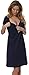 Italian Fashion Dagna Maternity/Nursing Nightdress,Size L,Navy Blue