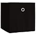 Produktbild VCM 10er Set Faltbox Klappbox Sammelbox Stoffbox Regalbox Regalkorb Schwarz 27 x 27 x 28 cm "Boxas"