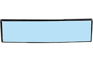 Mintice Blu Antiabbagliante Universale 12 Pollici Specchietto Retrovisore Auto Specchi 300mm Angolo Ampio Curvo Interno Agganciare Extender Retrovisore Grandangolo Panoramico