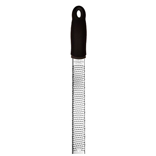 Premium Küchenreibe Edelstahl rostfrei, schwarz