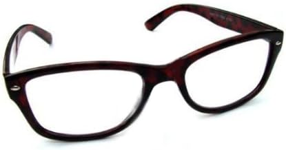 WAYFARER STYLE READING GLASSES TORTOISESHELL +2.5 RETRO LOOK R4007