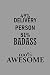 Produktbild 49% Delivery Person 51% Badass 100% Awesome: Notebook, Journal or Planner | Size 6 x 9 | 110 Lined Pages | Office Equipment | Great Gift idea for Christmas or Birthday for a Delivery Person