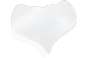 CRLLDPM 1 Pezzi Petto Antirughe Pads, Pad Antirughe Petto, Patch Rughe Petto a Forma di Cuore, Imbottitura Toracica in Silicone, Riutilizzabile Cuscinetti Antirughe Sul Petto, Patch per Scollatura Notturna