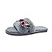 Produktbild Damen Schuhe, Malloom Damen Damen Slip on Sliders Fluffy Kunstpelz Flache Hausschuhe Flip Flop Sandalen Schwarz/Weiß / Grau/Khaki / Pink Größe: 36/37/38/39/40/41