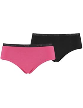 PUMA Damen Unterwäsche Basic Hipster 2P