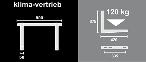 Wandkonsole für Klimageräte oder Wärmepumpen bis 120 Kg inkl. Zubehör - 3