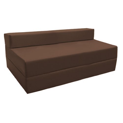 Ready Steady Bed Fold-Out Water Resistant Z Bed Sofa, Brown