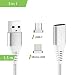 Produktbild Liamoo Ladekabel 1,5m 3in1 Set magnetisch - Fast-Charge - USB Datenkabel - Kabel - Charger - Magnetkabel - Sync in Silber