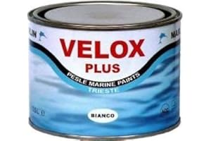 MARLIN YACHT PAINTS Marlin Velox Plus antivegetativa per assi eliche e piedi poppieri (0,5 litri, nero)