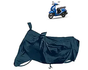 Horseyaart - Yamaha Fascino 125 FI Bike Cover Waterproof - Two Wheeler Bike / Scooter / Scooty Body Cover - Dustproof - UV Protection ( Gray with Mirror )