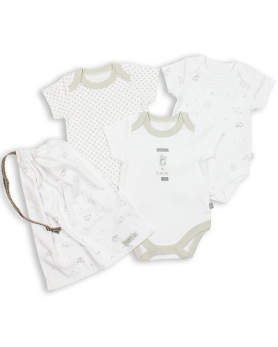 The Essential One - Unisex Grey 3 pack Baby Vests / Bodies-Newborn ESS90