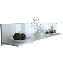 etagere murale laque blanc