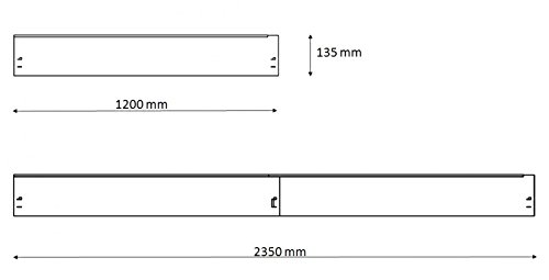 Rasenkante, Beeteinfassung und Wegbegrenzung Metall feuerverzinkt 120×13,5cm 5er Set (5,72m) - 7