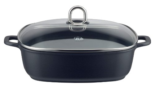 ELO 97079 Quadratische Servierpfanne Rubicast 28 x 28 cm mit Glasdeckel